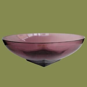 Vintage 1960s Hazel Atlas Moroccan Amethyst Serving Bowl